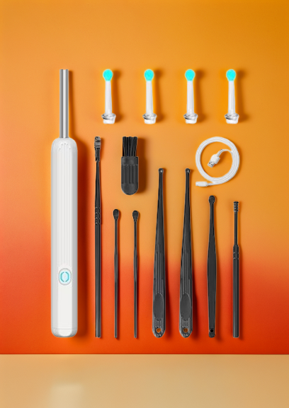 נקה את האוזניים בקלות ובבטחה עם מצלמה חכמה וייחודית